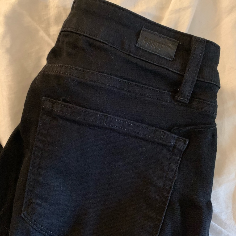 Paige Black Skinny Jean - Picture 3 of 5